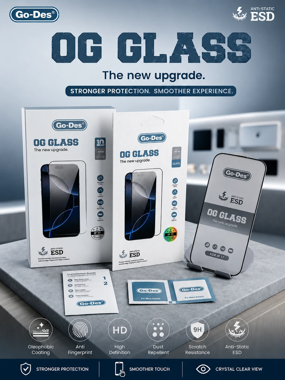 PREMIUM IPHONE OG GLASS (1 BY 1 PACKING)