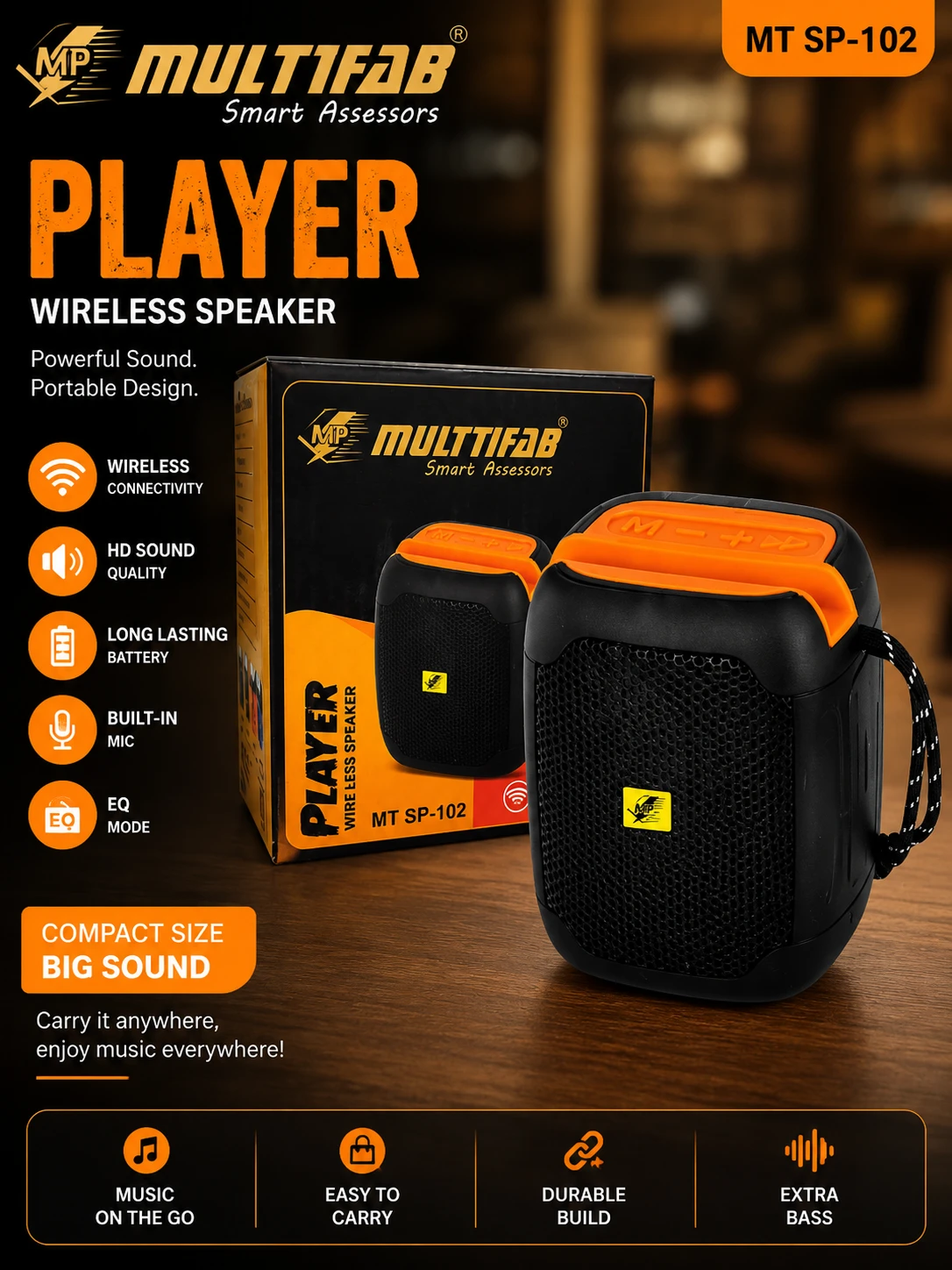 Multifab MT SP-102 Portable Bluetooth Speaker