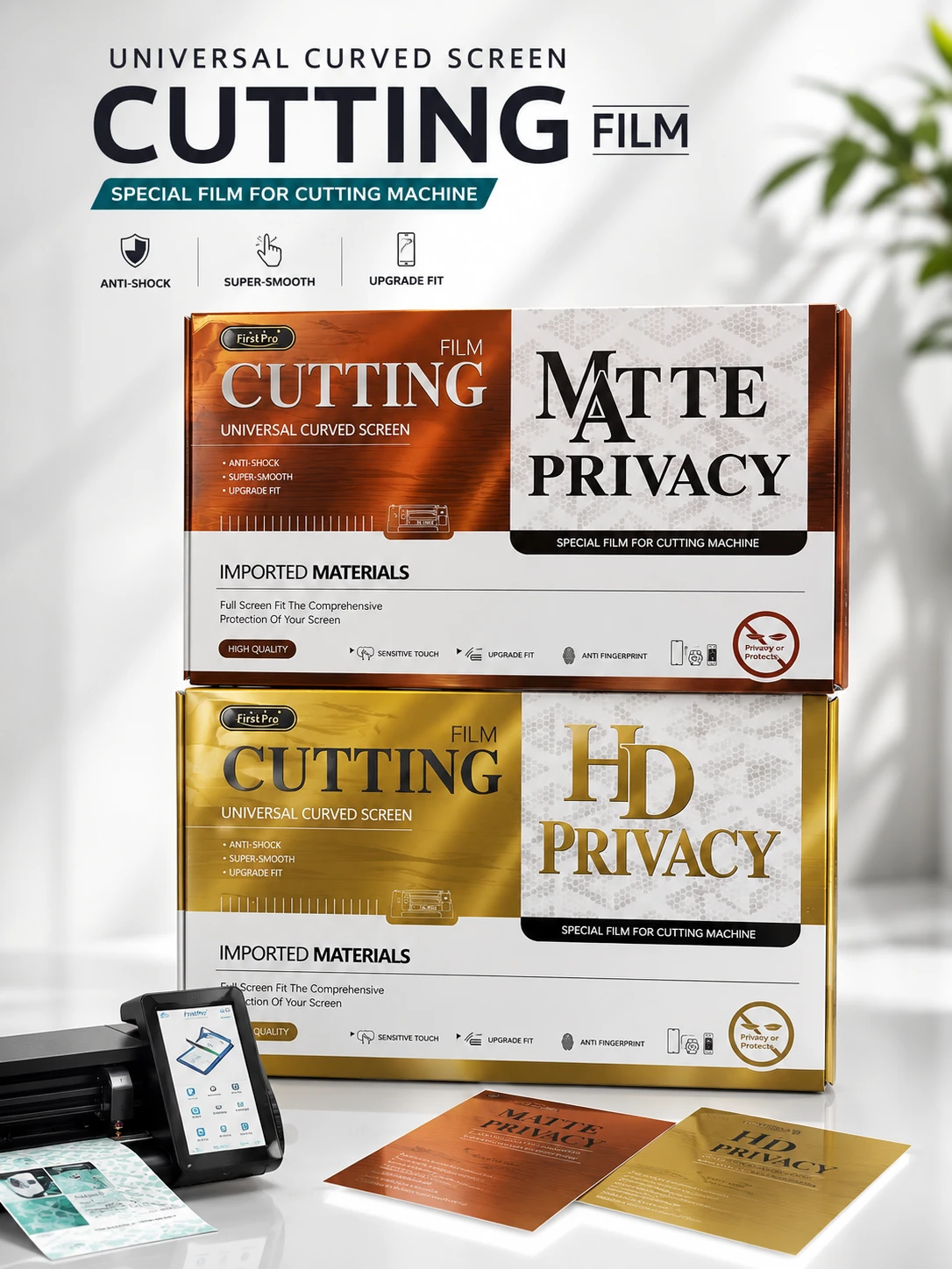 Matte Privacy & HD Privacy Universal Screen Cutting Film Protection